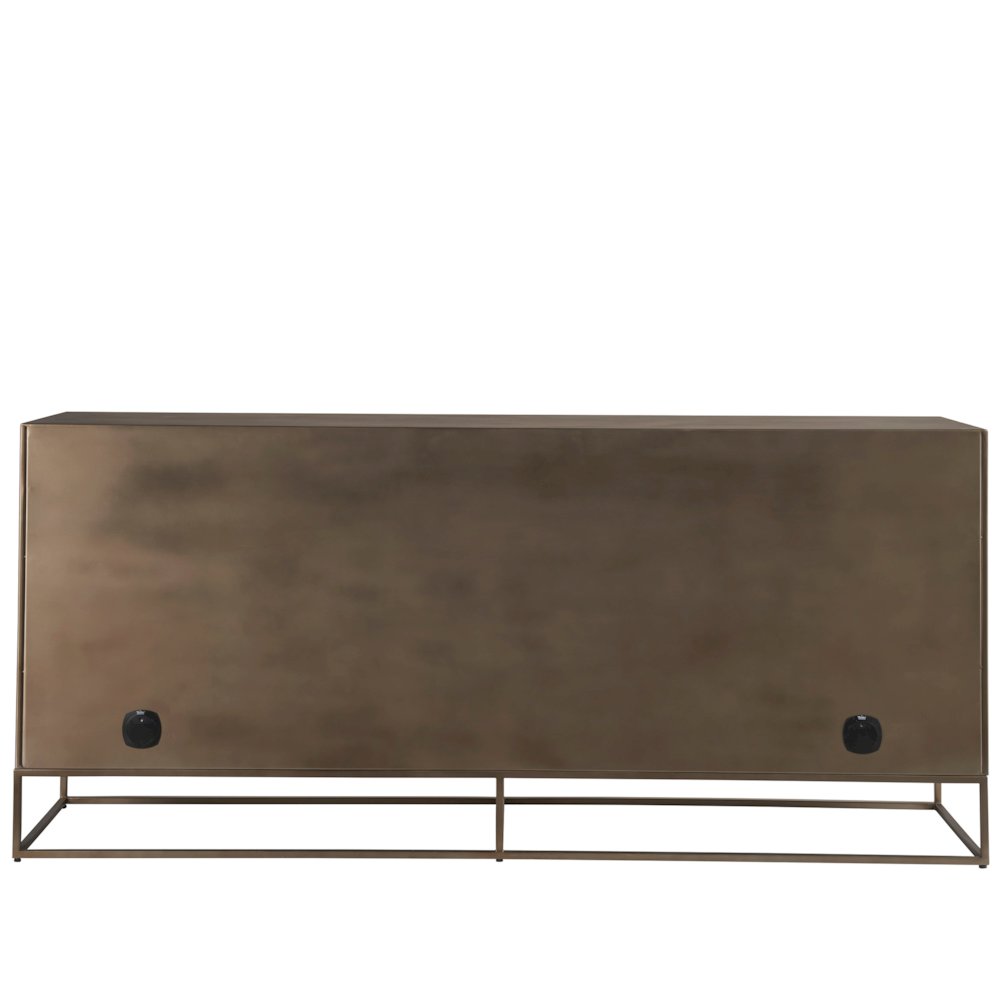 Fusion Credenza In Aged Brass Color. Picture 4