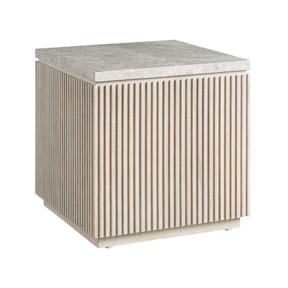 Carmen Side Table in White Oak Color. Picture 2