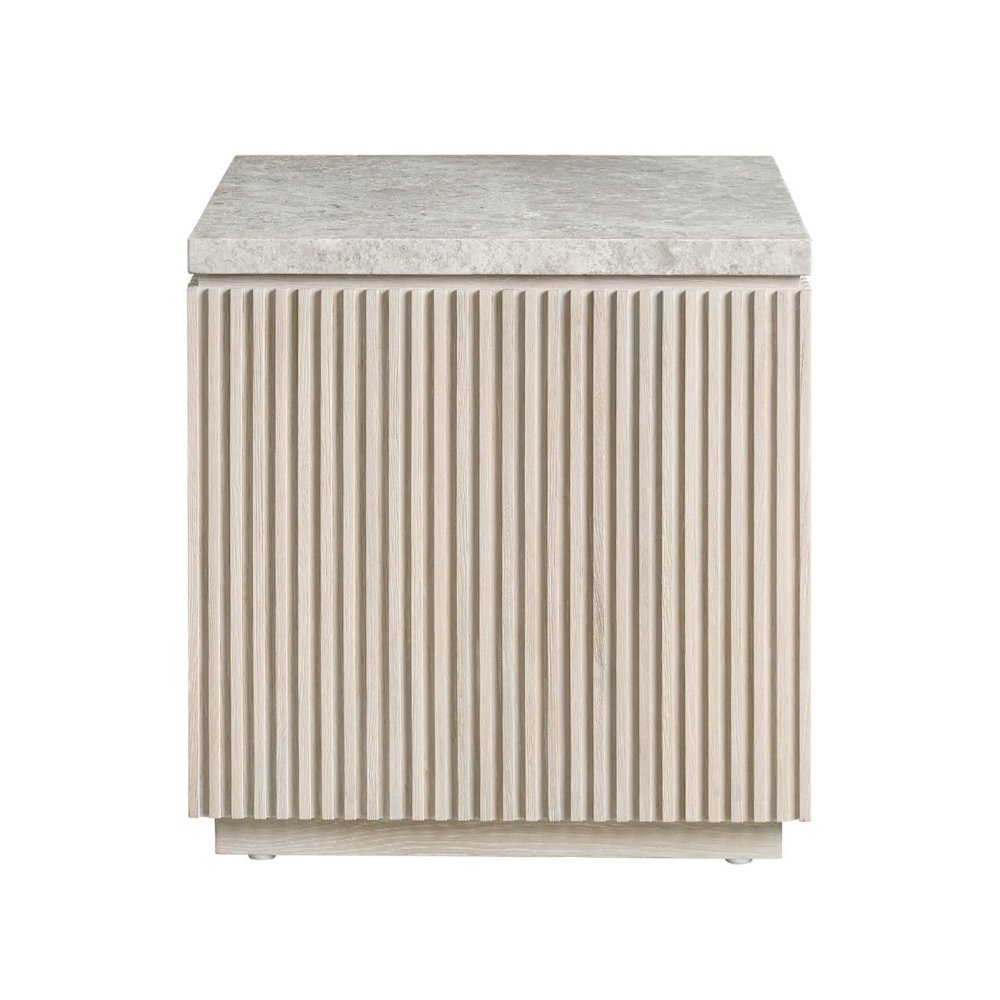 Carmen Side Table in White Oak Color. Picture 1