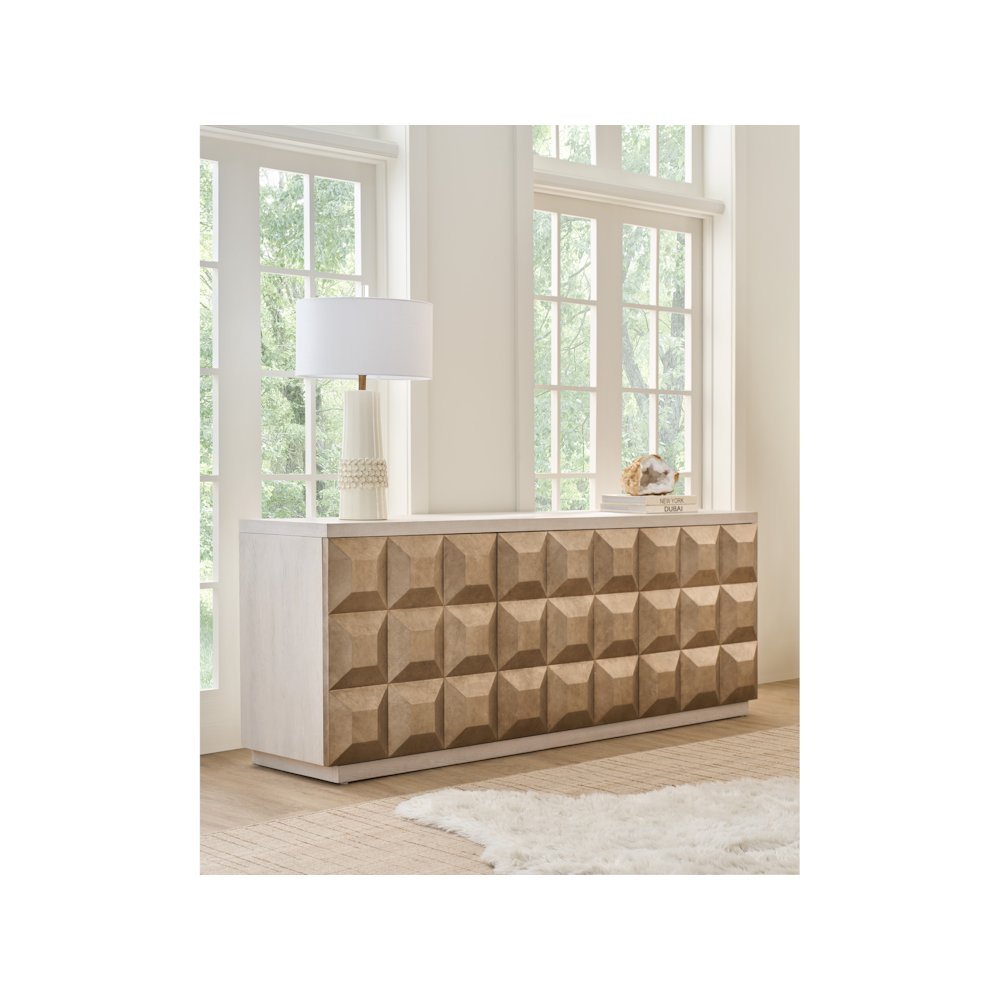 Dolce Credenza in White Oak Color. Picture 5