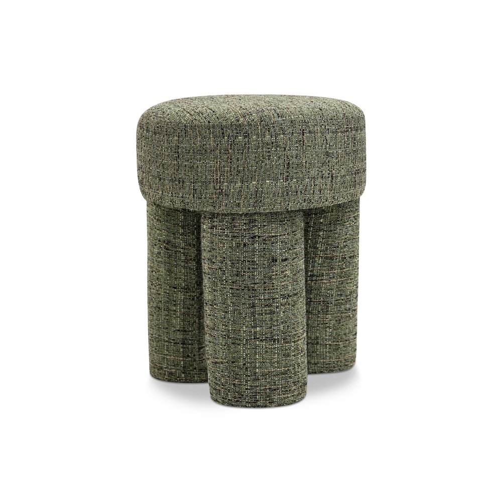 Larson Green Polyester Fabric Ottoman/Stool. Picture 1