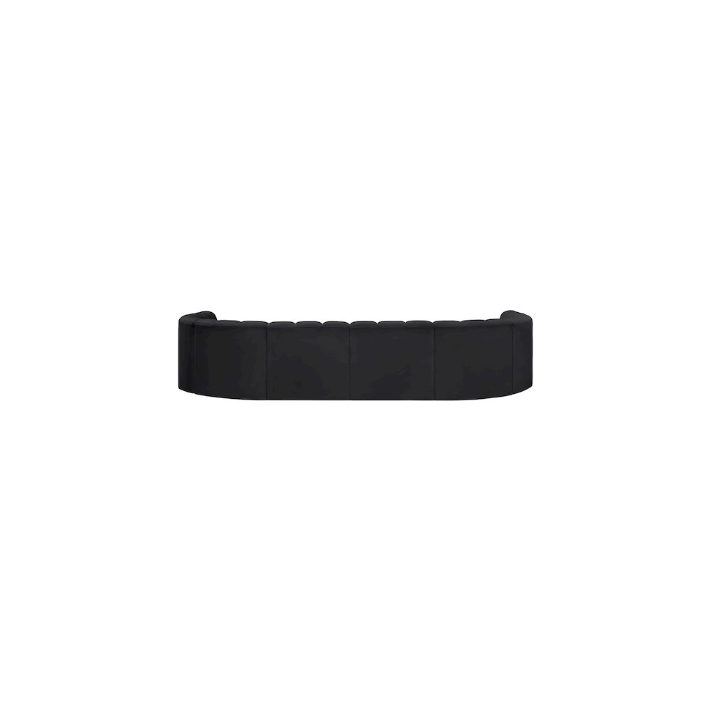 Arc Black Vegan Leather Modular Sofa. Picture 6