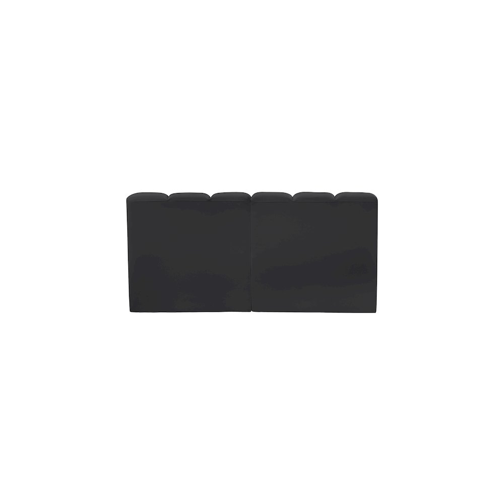 Arc Black Vegan Leather Modular Sofa. Picture 4