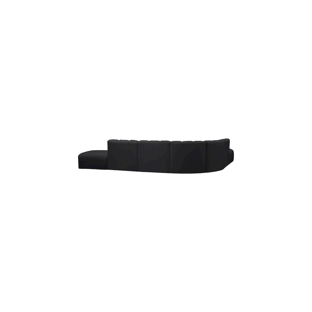Arc Black Vegan Leather Modular Sofa. Picture 5