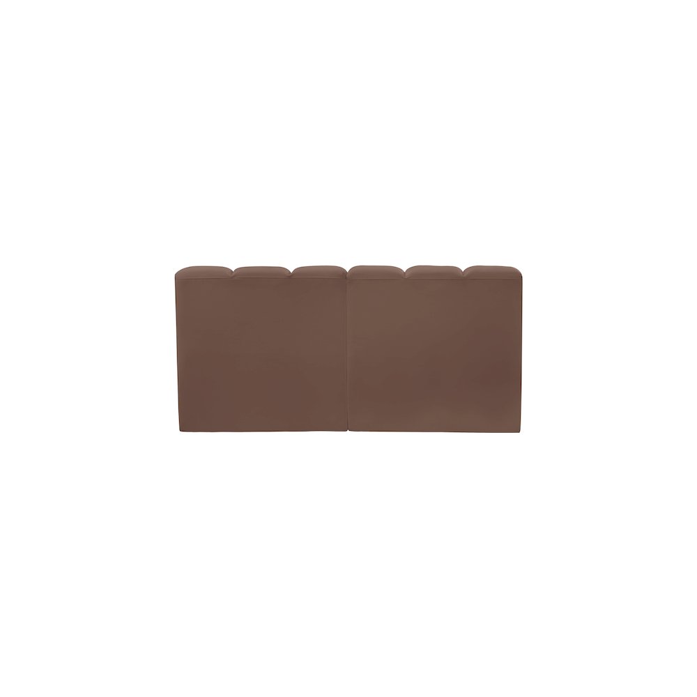 Arc Brown Vegan Leather Modular Sofa. Picture 6