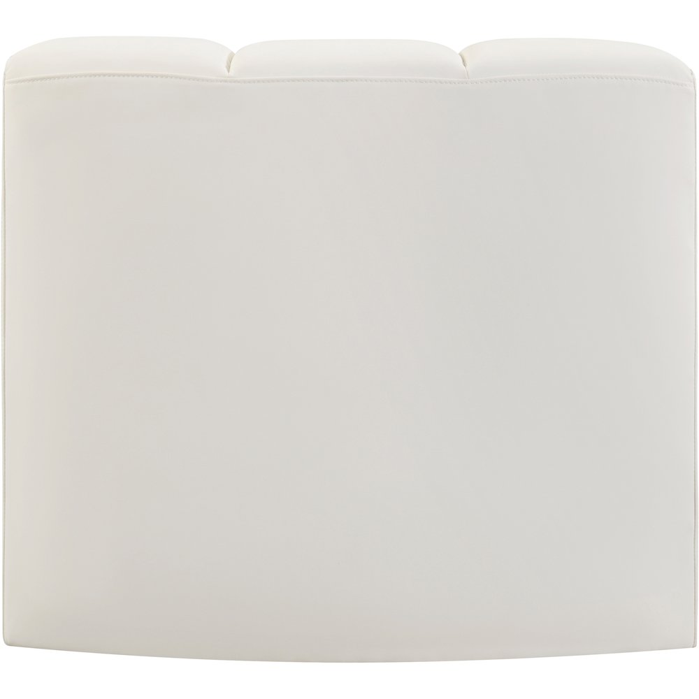 Arc Cream Vegan Leather Curved Corner. Picture 5