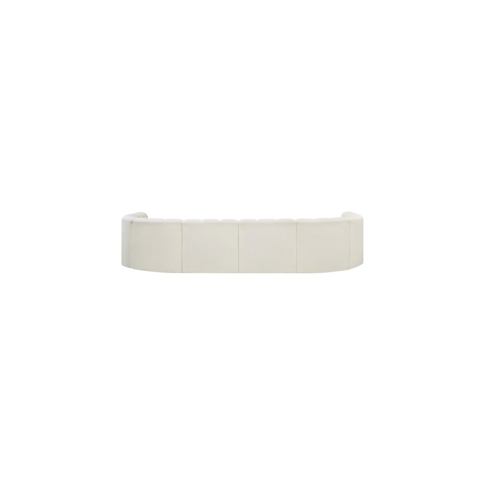 Arc Cream Vegan Leather Modular Sofa. Picture 6