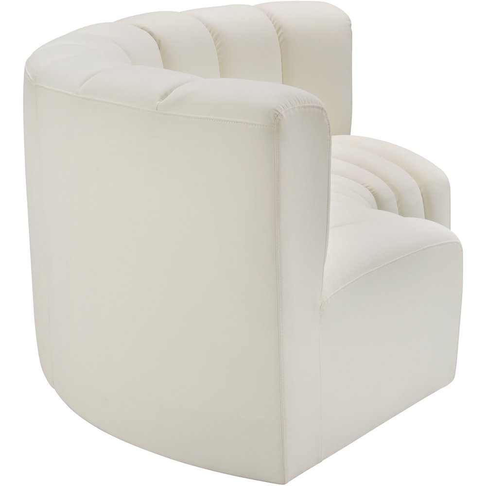 Arc Cream Vegan Leather Modular Sofa. Picture 5