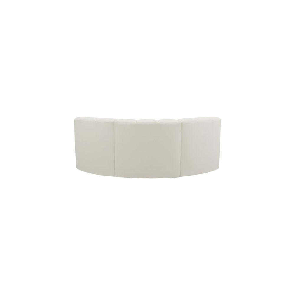 Arc Cream Vegan Leather Modular Sofa. Picture 6
