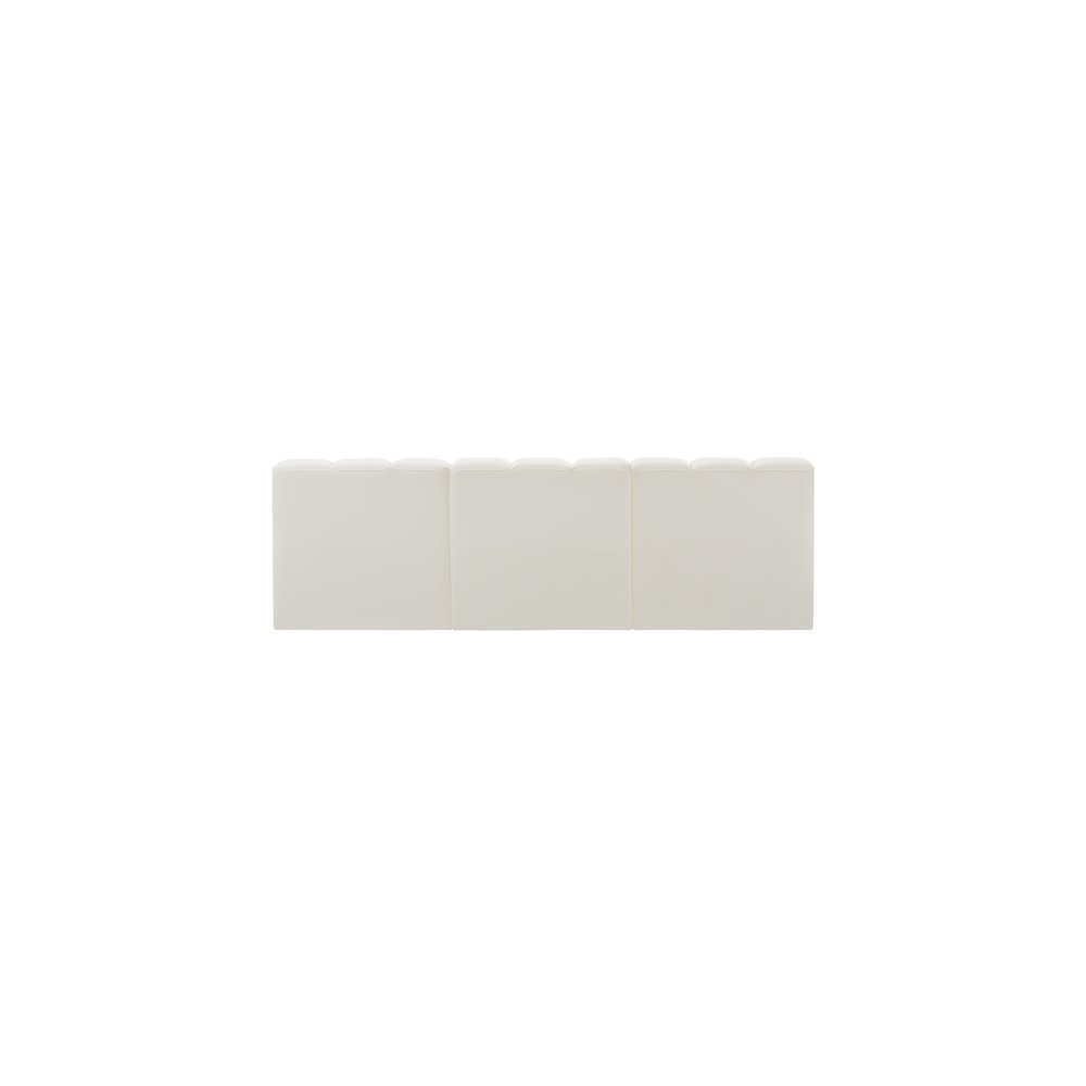 Arc Cream Vegan Leather Modular Sofa. Picture 6
