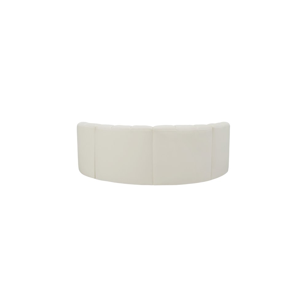 Arc Cream Vegan Leather Modular Sofa. Picture 6