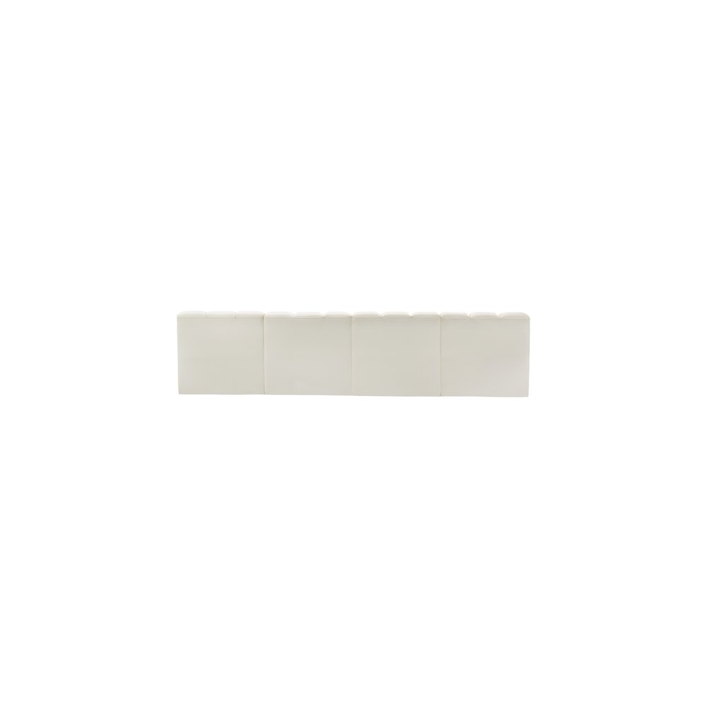Arc Cream Vegan Leather Modular Sofa. Picture 5