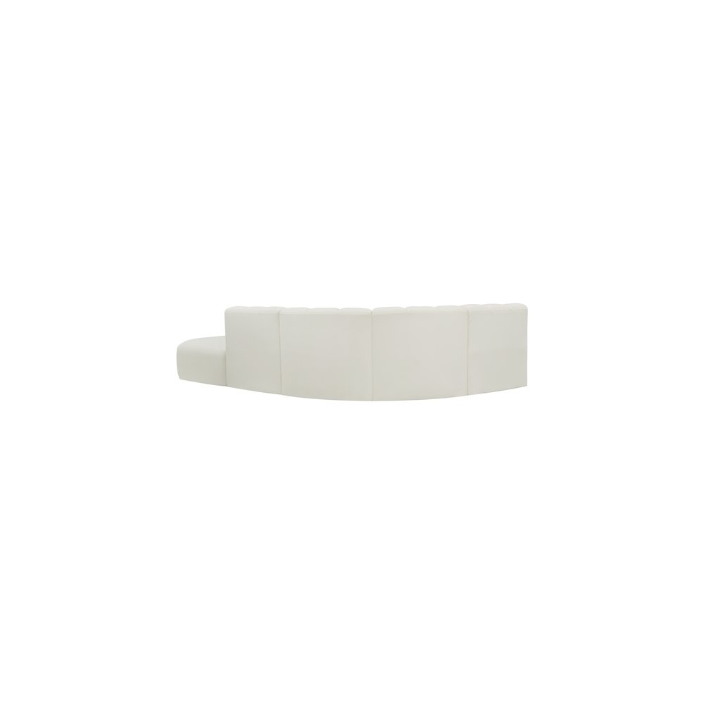 Arc Cream Vegan Leather Modular Sofa. Picture 10