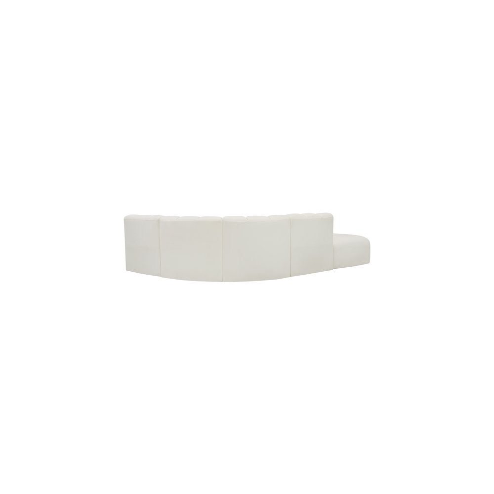 Arc Cream Vegan Leather Modular Sofa. Picture 9