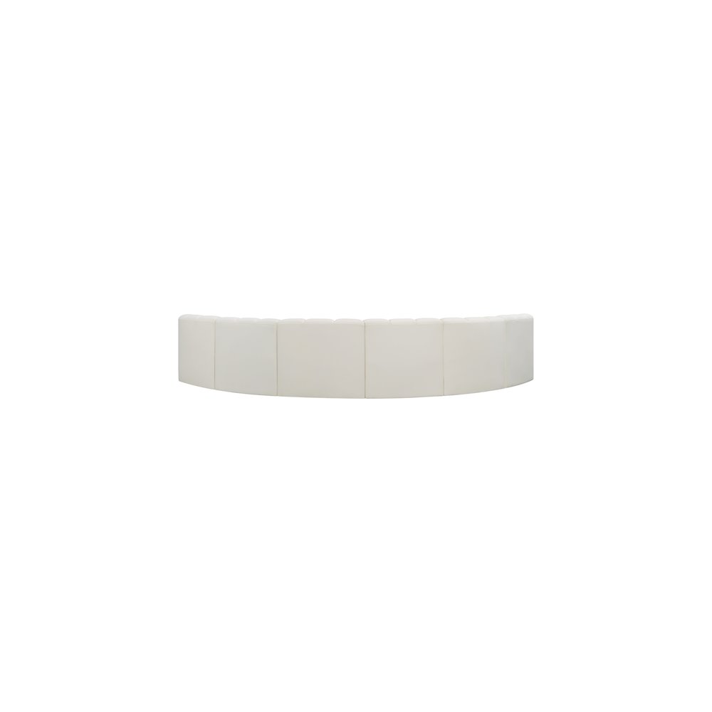 Arc Cream Vegan Leather Modular Sofa. Picture 6
