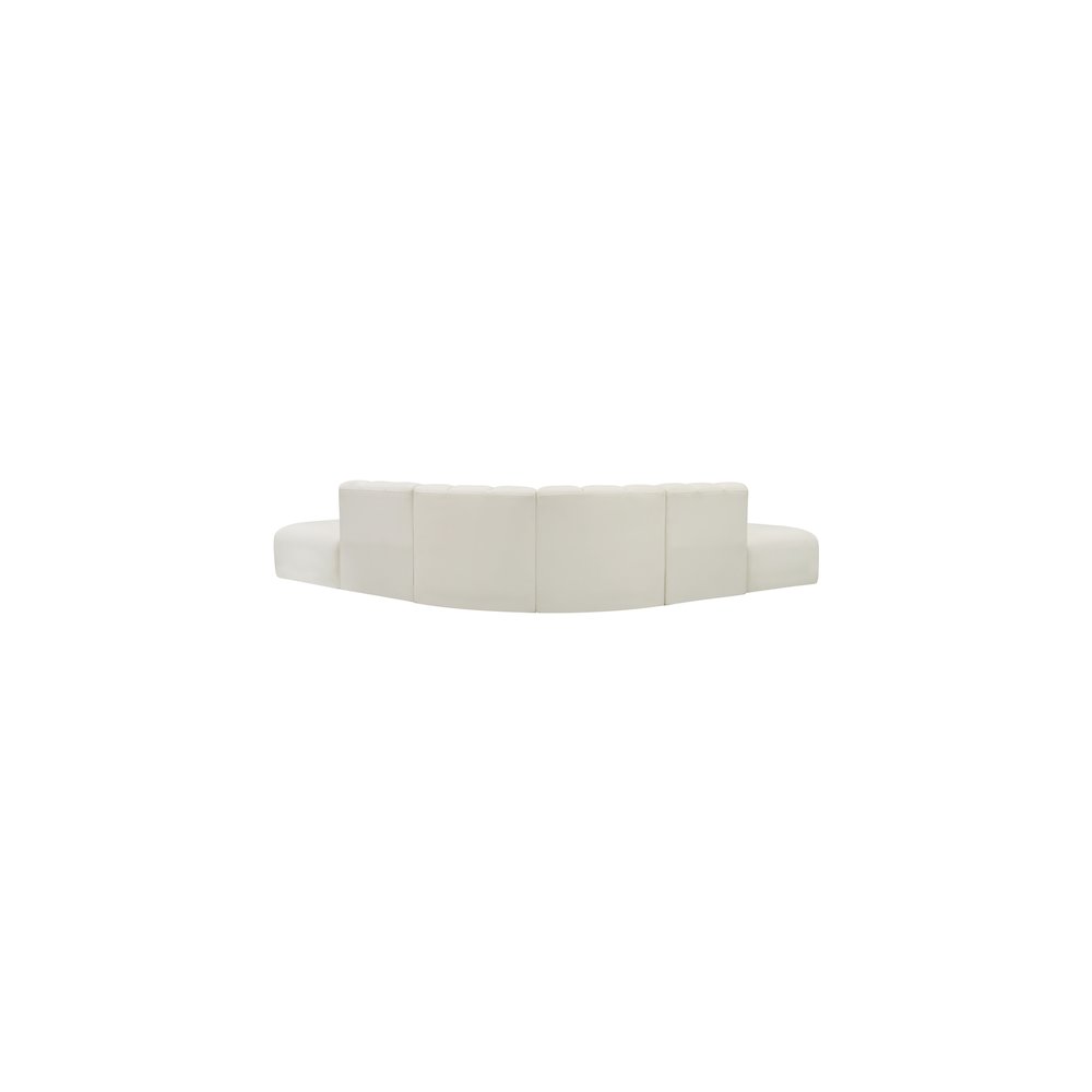 Arc Cream Vegan Leather Modular Sofa. Picture 6