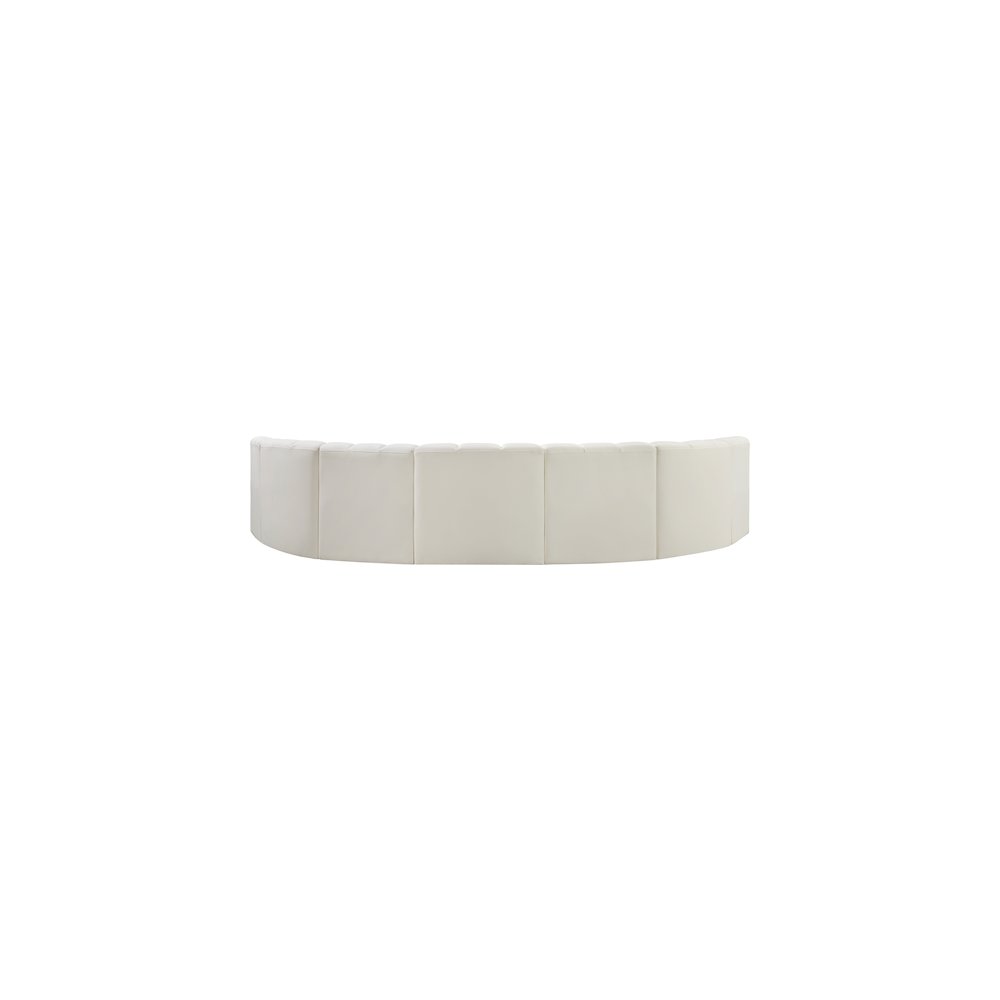 Arc Cream Vegan Leather Modular Sofa. Picture 6