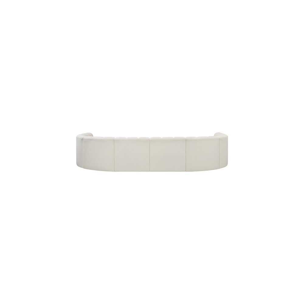 Arc Cream Vegan Leather Modular Sofa. Picture 7