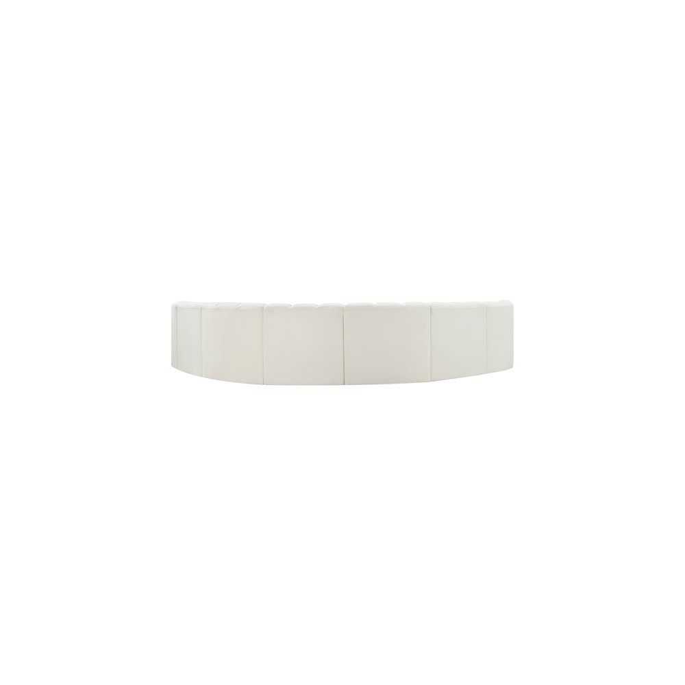 Arc Cream Vegan Leather Modular Sofa. Picture 6