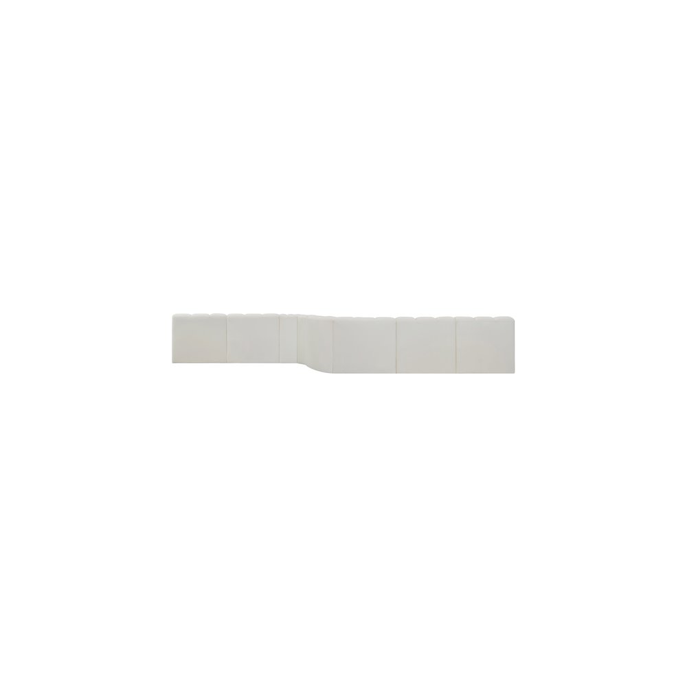 Arc Cream Vegan Leather Modular Sofa. Picture 8