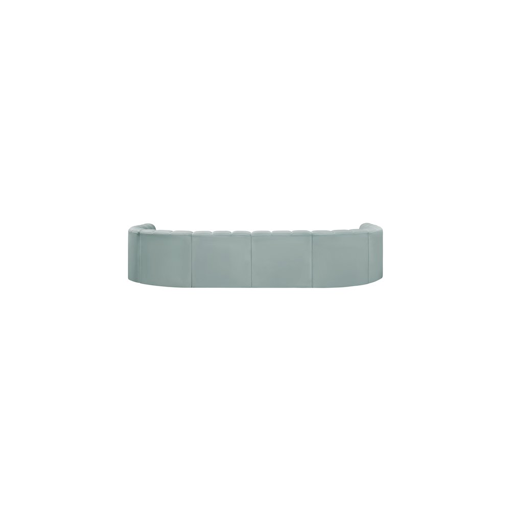 Arc Mint Green Vegan Leather Modular Sofa. Picture 6