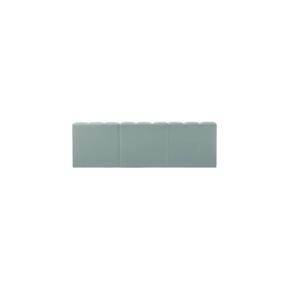 Arc Mint Green Vegan Leather Modular Sofa. Picture 6