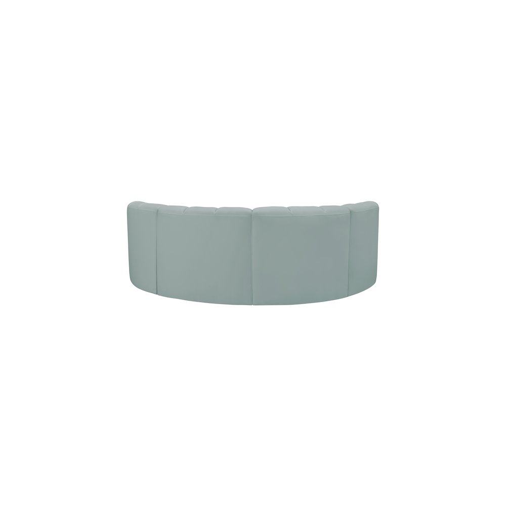 Arc Mint Green Vegan Leather Modular Sofa. Picture 6