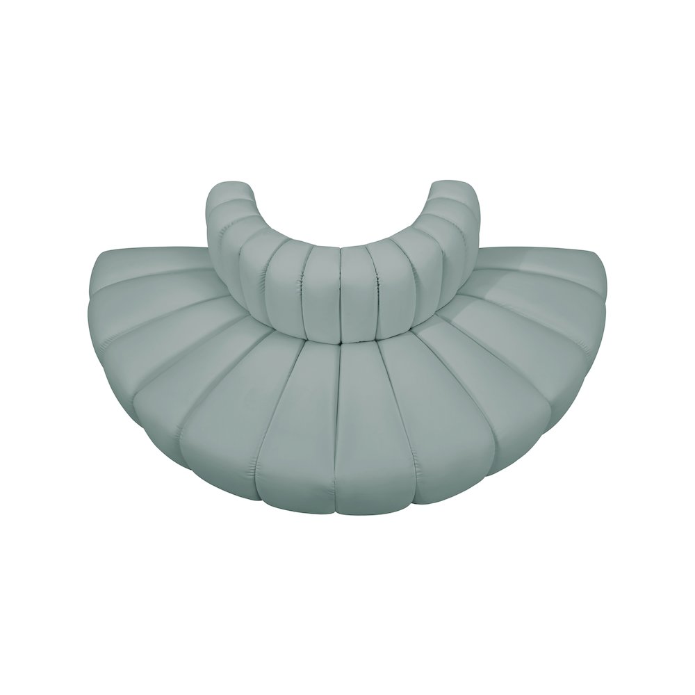 Arc Mint Green Vegan Leather Modular Sofa. Picture 3