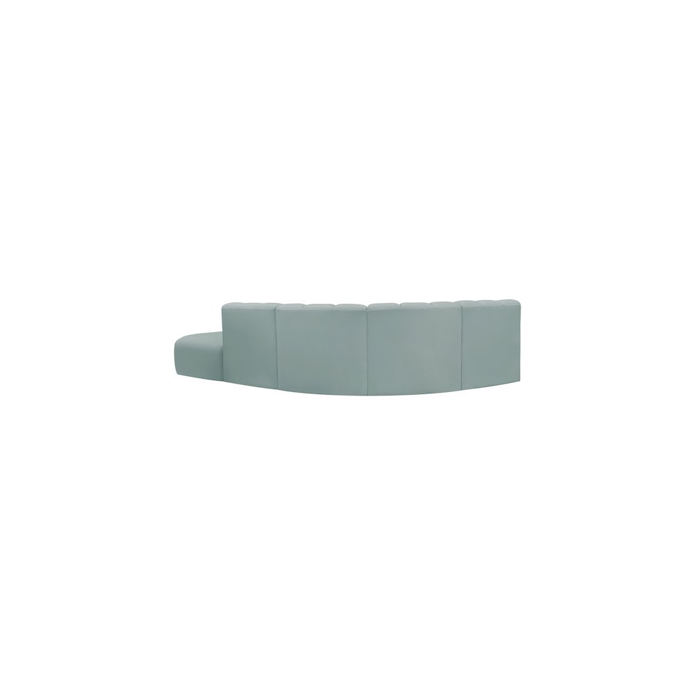 Arc Mint Green Vegan Leather Modular Sofa. Picture 10