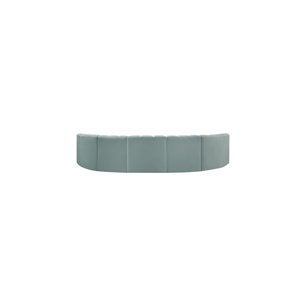 Arc Mint Green Vegan Leather Modular Sofa. Picture 6