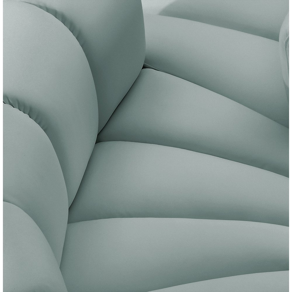 Arc Mint Green Vegan Leather Modular Sofa. Picture 8
