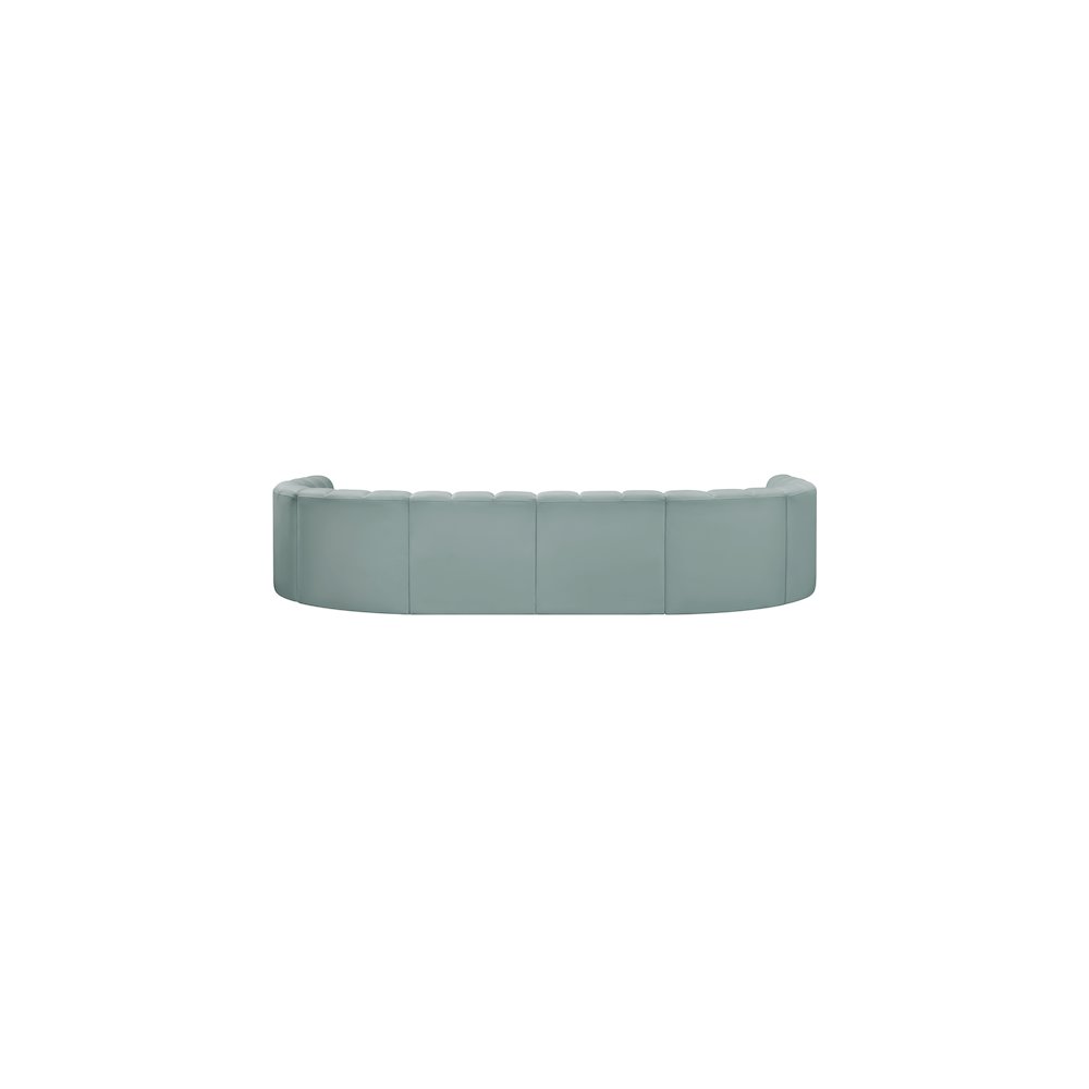 Arc Mint Green Vegan Leather Modular Sofa. Picture 7