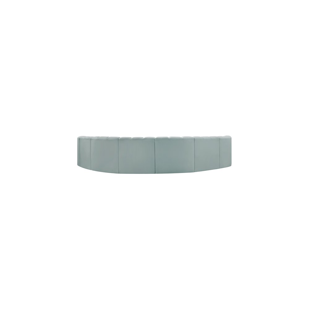 Arc Mint Green Vegan Leather Modular Sofa. Picture 6