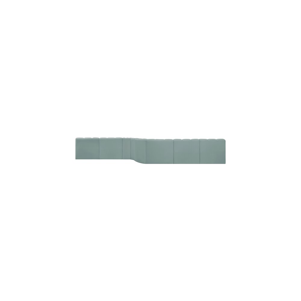 Arc Mint Green Vegan Leather Modular Sofa. Picture 8