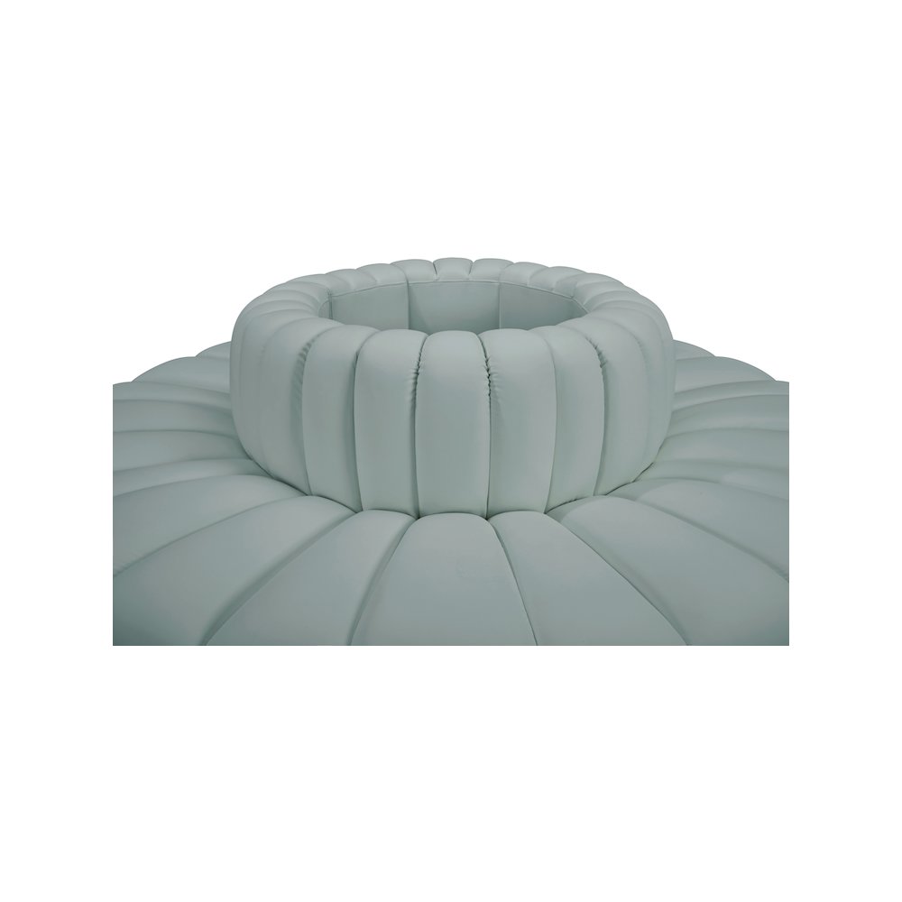 Arc Mint Green Vegan Leather Modular Sofa. Picture 4