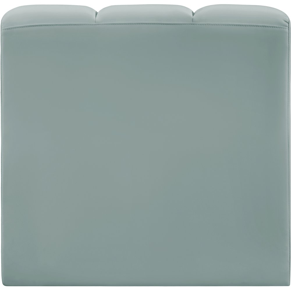 Arc Mint Green Vegan Leather Straight Chair. Picture 6