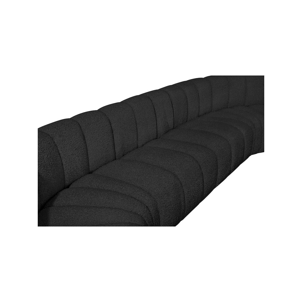 Arc Black Boucle Fabric Modular Sofa. Picture 8
