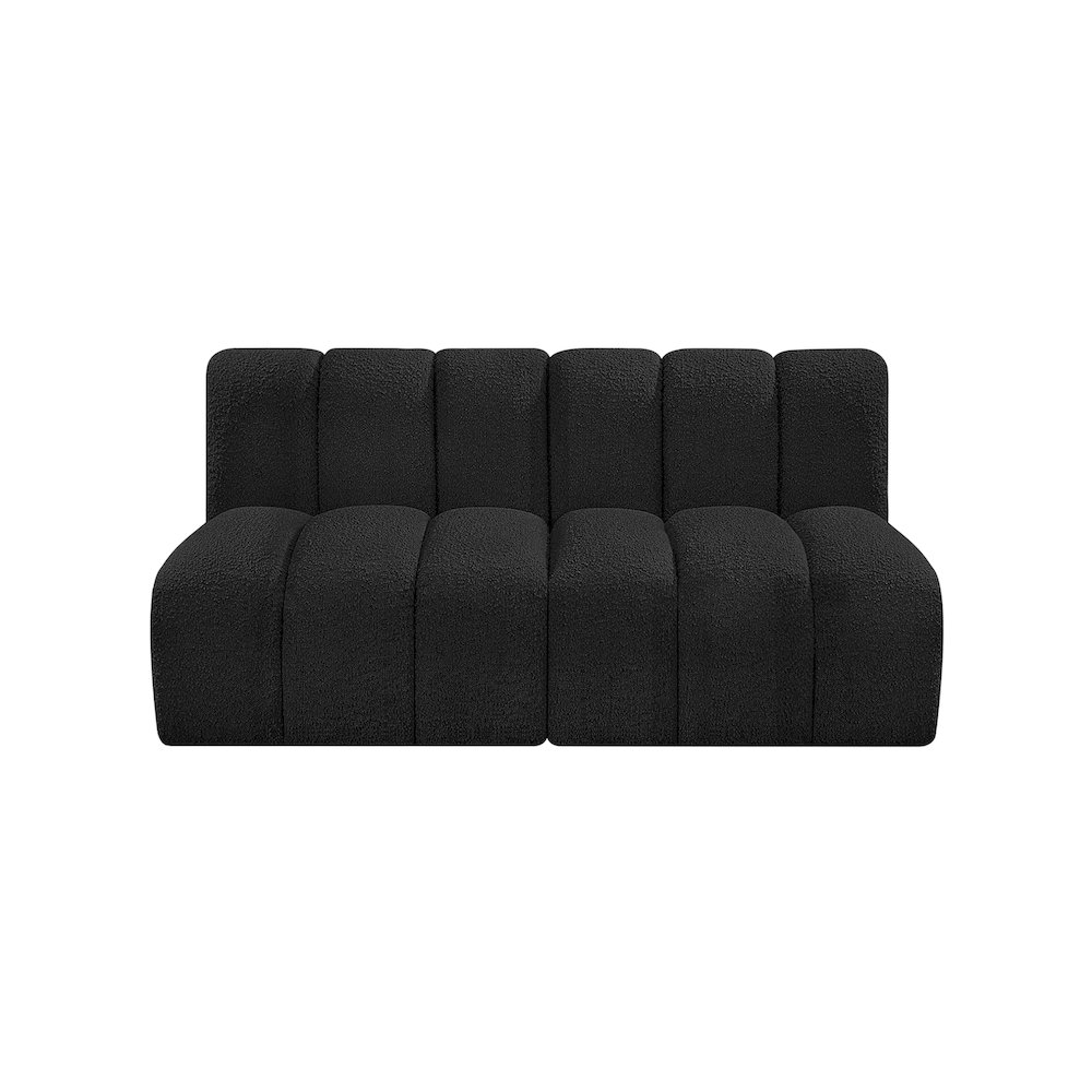 Arc Black Boucle Fabric Modular Sofa. Picture 4