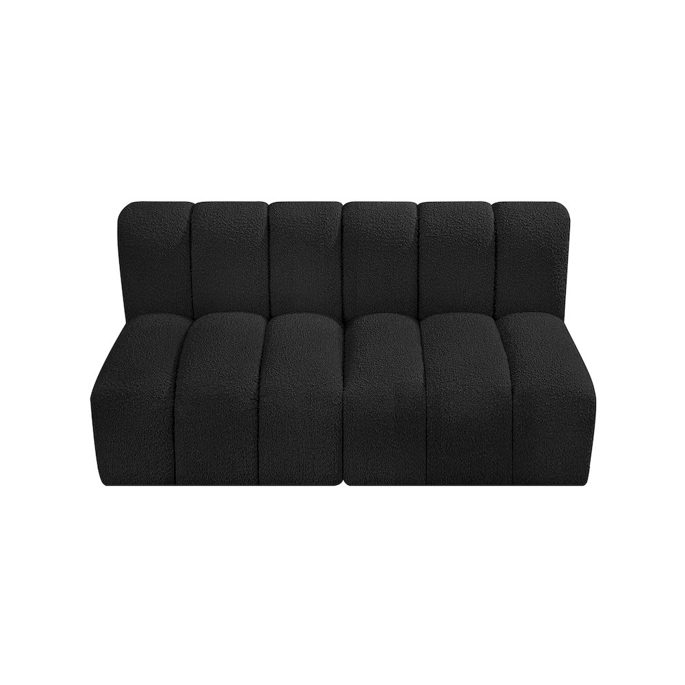 Arc Black Boucle Fabric Modular Sofa. Picture 5