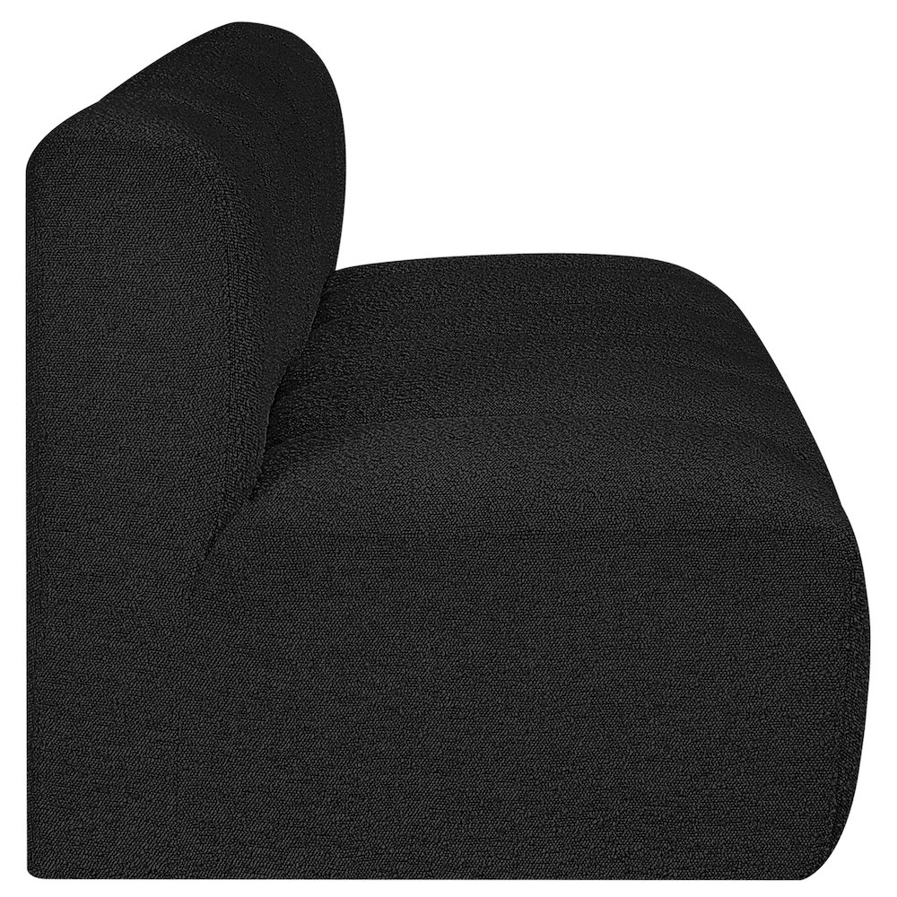 Arc Black Boucle Fabric Modular Sofa. Picture 7