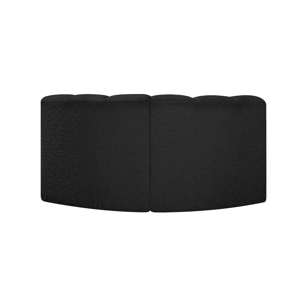 Arc Black Boucle Fabric Modular Sofa. Picture 5