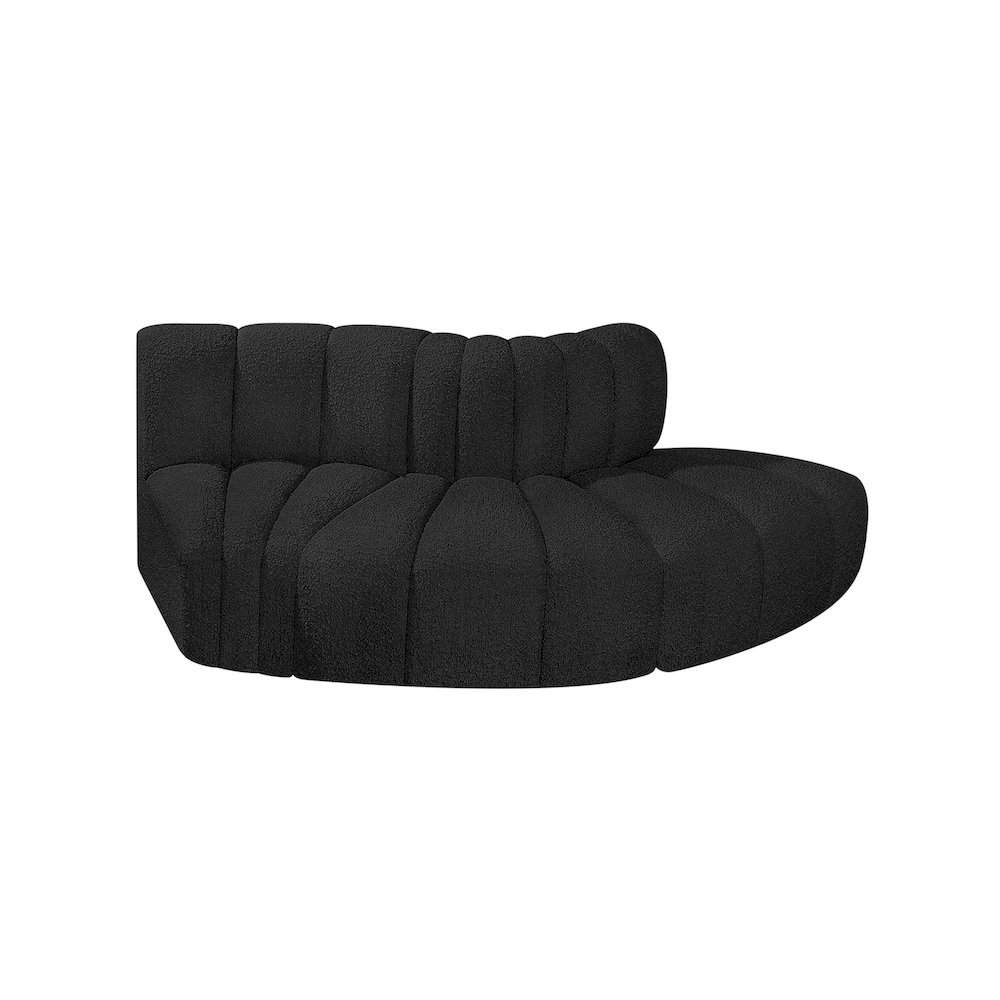 Arc Black Boucle Fabric Modular Sofa. Picture 4