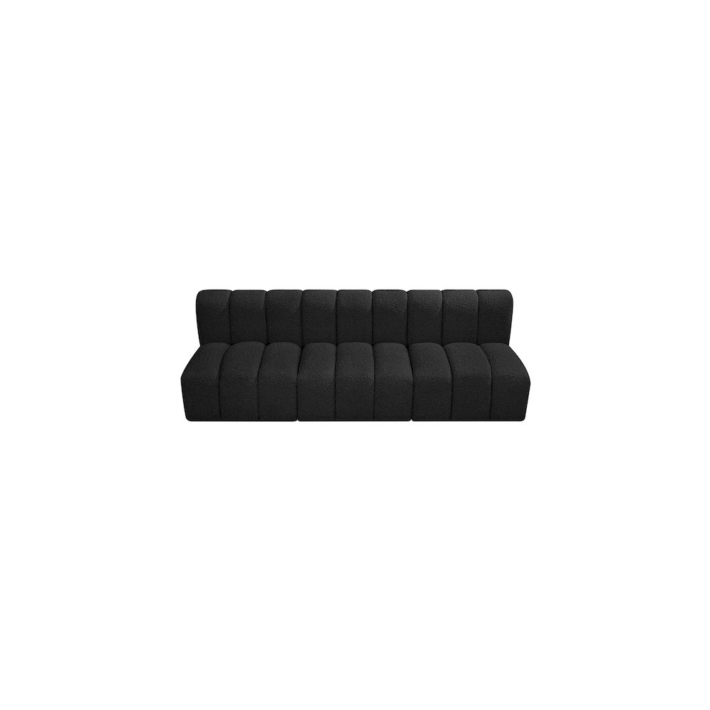 Arc Black Boucle Fabric Modular Sofa. Picture 5