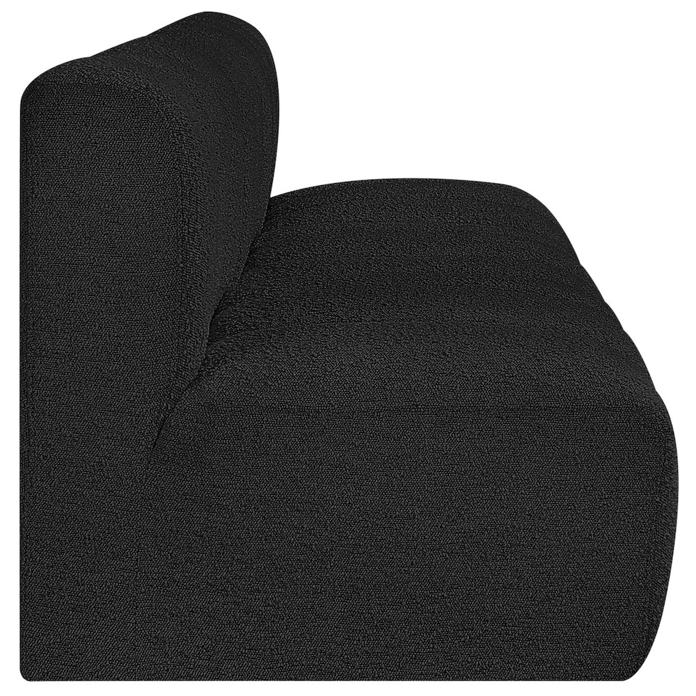 Arc Black Boucle Fabric Modular Sofa. Picture 6