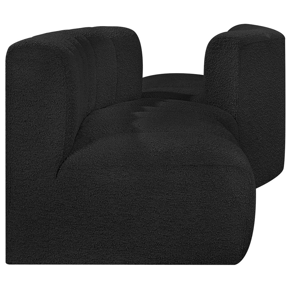 Arc Black Boucle Fabric Modular Sofa. Picture 5