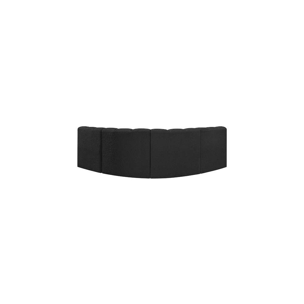 Arc Black Boucle Fabric Modular Sofa. Picture 3
