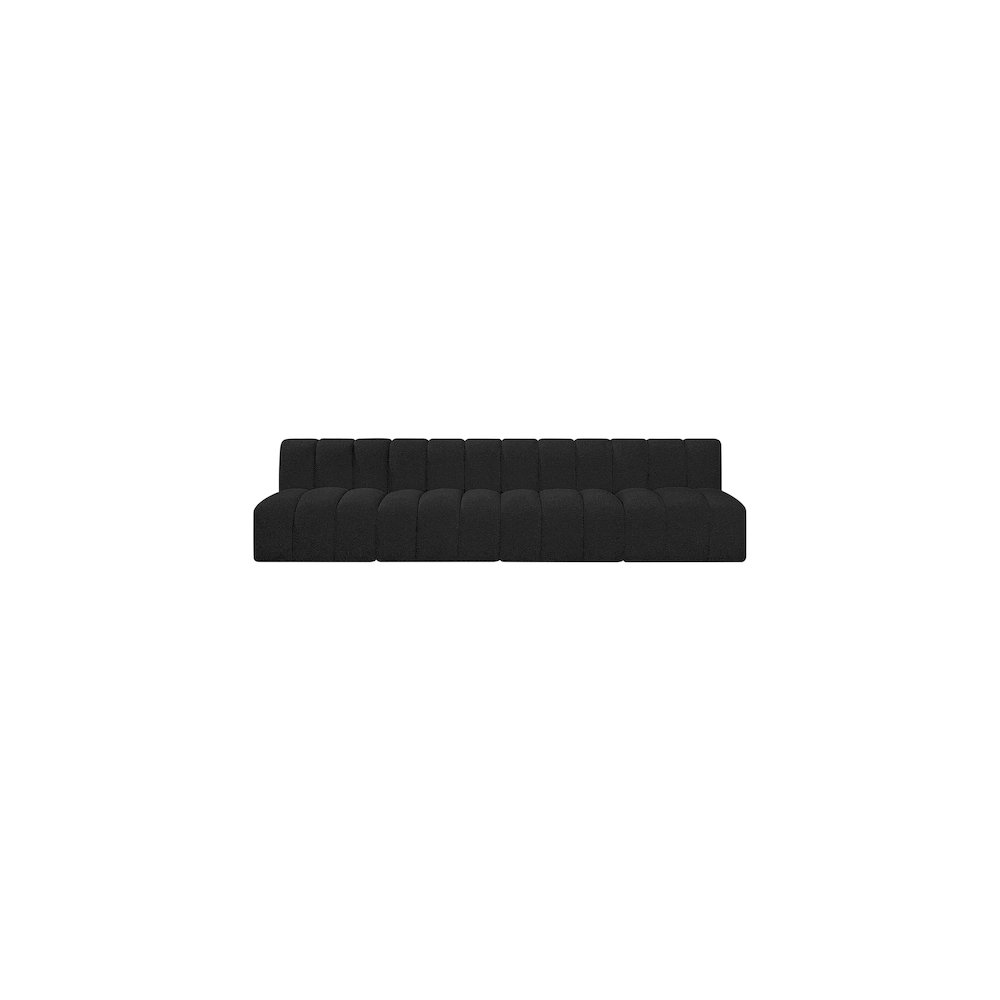 Arc Black Boucle Fabric Modular Sofa. Picture 4