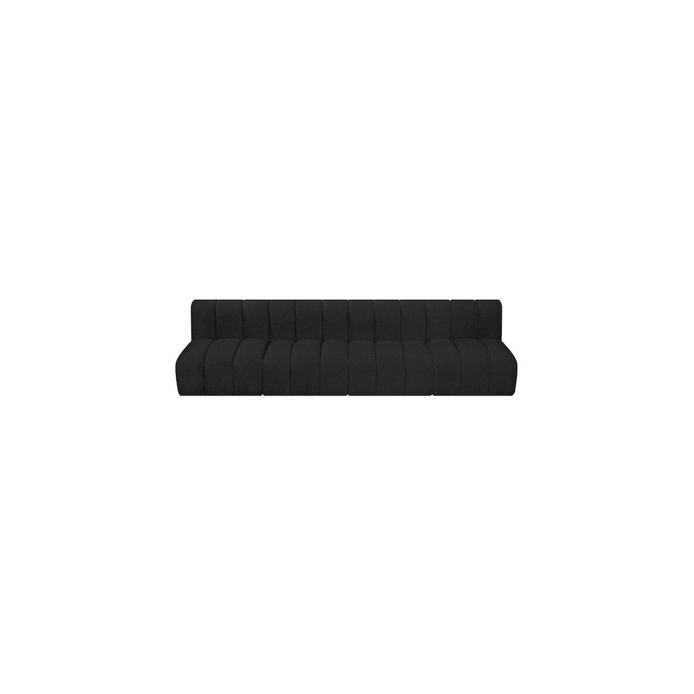 Arc Black Boucle Fabric Modular Sofa. Picture 5