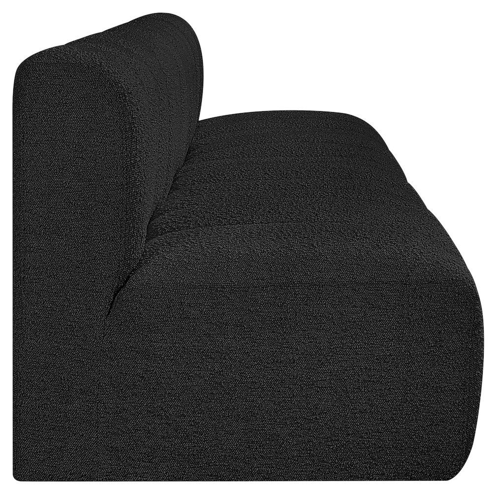 Arc Black Boucle Fabric Modular Sofa. Picture 6