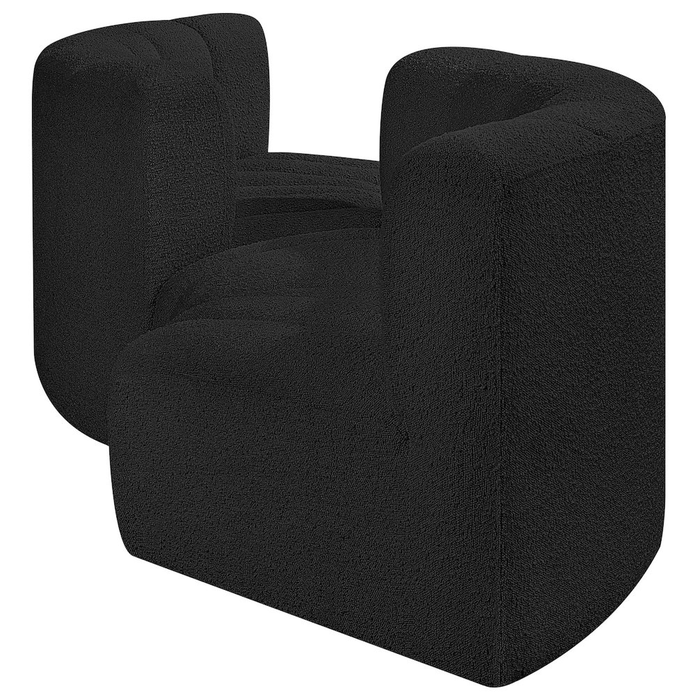 Arc Black Boucle Fabric Modular Sofa. Picture 5